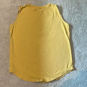 Yellow lululemon muscle tank